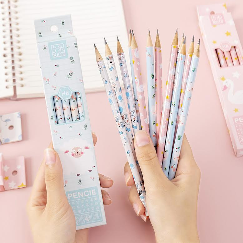 

Phytago Stationery I PENSIL SET HB ISI 10 PCS/ALAT TULIS SEKOLAH SET BERKARAKTER LUCU