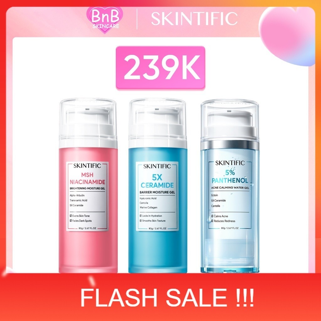 PROMO [Big Size] SKINTIFIC MSH Niacinamide Brightening Moisture Gel 80g / 5X Ceramide Barrier Moistu