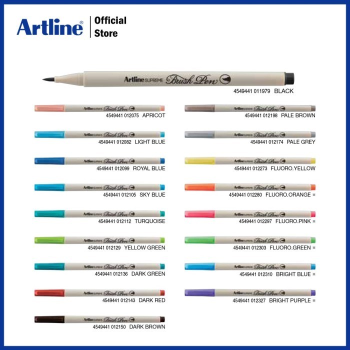 

PROMO!! -Artline Supreme Brush Pen Set 12