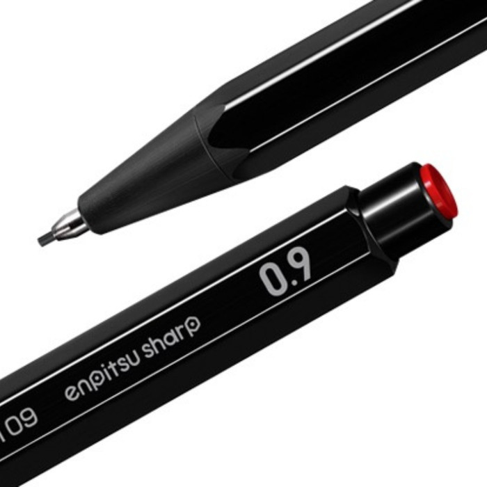 

PROMO!! -Kokuyo Enpitsu Sharp 0.3 0.5 0.7 0.9 1.3 Mechanical Pencil Pensil - 0.9mm, White