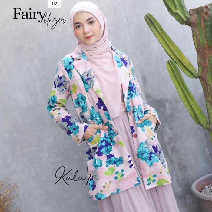 Fairy Blazer | Blazer Motif | Bahan Baby Canvas