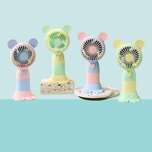 

Kipas Genggam Angin Mini Fan USB Rechargeable Portable Motif Karakter Lucu