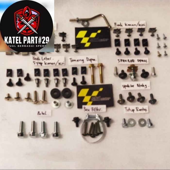 Baut Baud Body - Bodi Full Set Honda Revo Fit 2011 - 2013