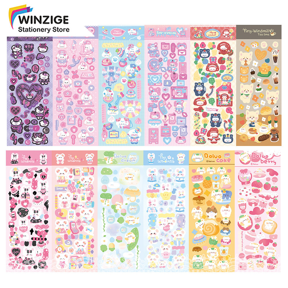 

Winzige Stiker Lucu Korea Photocard Toploader Decor Sticker Aesthetic Journal