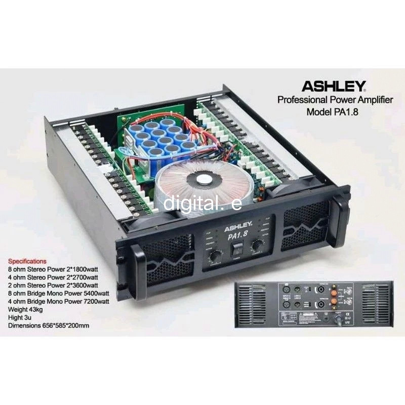 Power amplifier PA 1.8 power ashley PA1. 8 original class GB