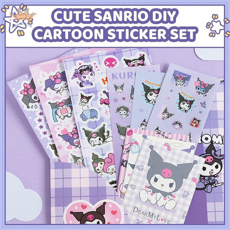 

Stiker Sanrio Dekorasi Notebook lucu Kartun DIY MK