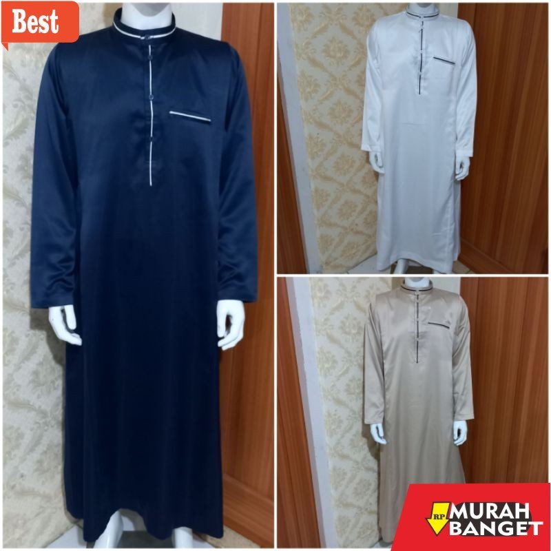 Baju timur tengah pria- GAMIS COWOK / JUBAH PRIA / GAMIS PRIA / JUBAH GAMIS PUTIH/ JUBAH ARAB / JUBA