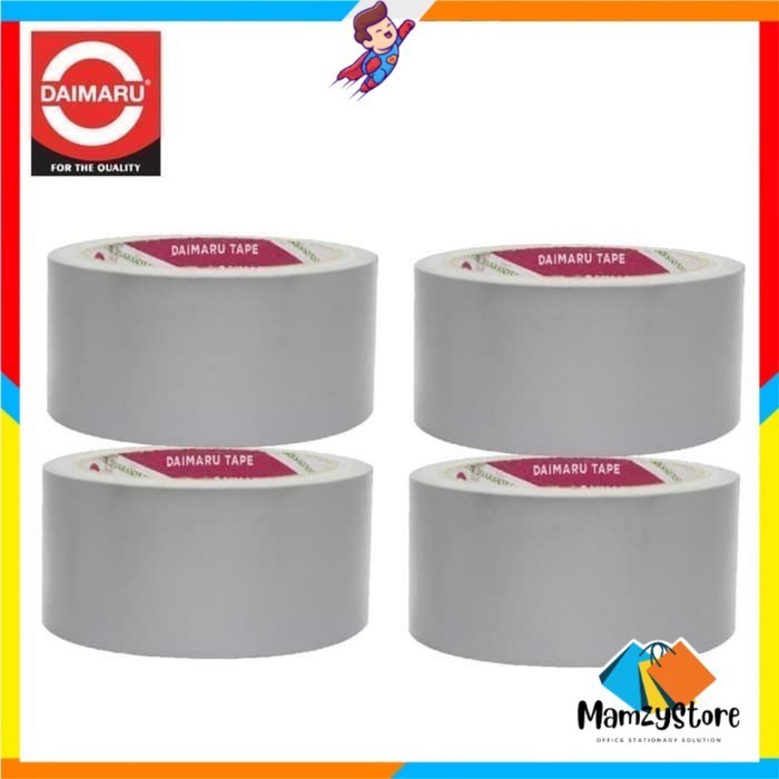 

DAIMARU cloth tape 48mm x 12m 2"inch lakban silver abu-abu isolasi