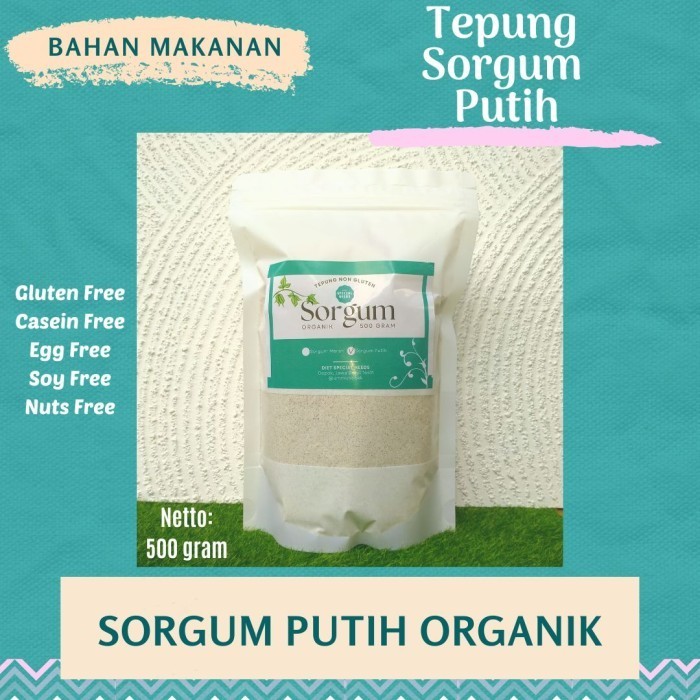 

Tepung Sorghum PUTIH 500 gram Gluten Free Diet Special Needs