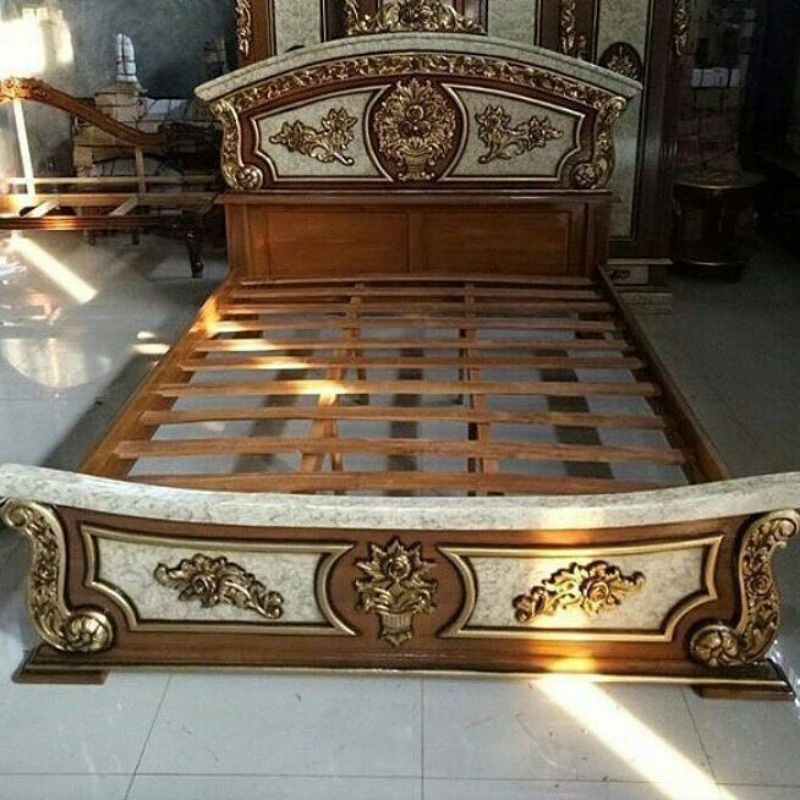 Dipan anggola full kayu jati / dipan ukir Jepara 100% jati / furniture Jepara