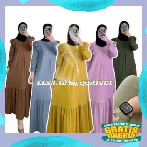 LUNA DRESS KNIT JUMBO CASUAL GAMIS KNIT PREMIUM/pink fanta
