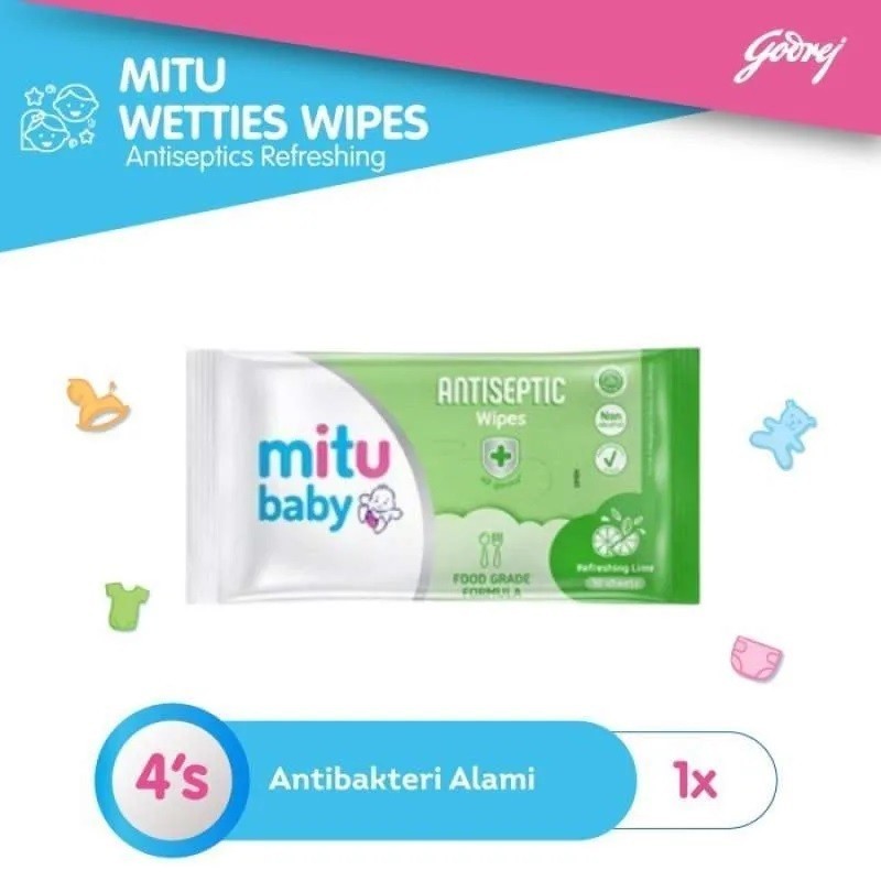 GODREJ Mitu Baby Wipes 4 Sheets