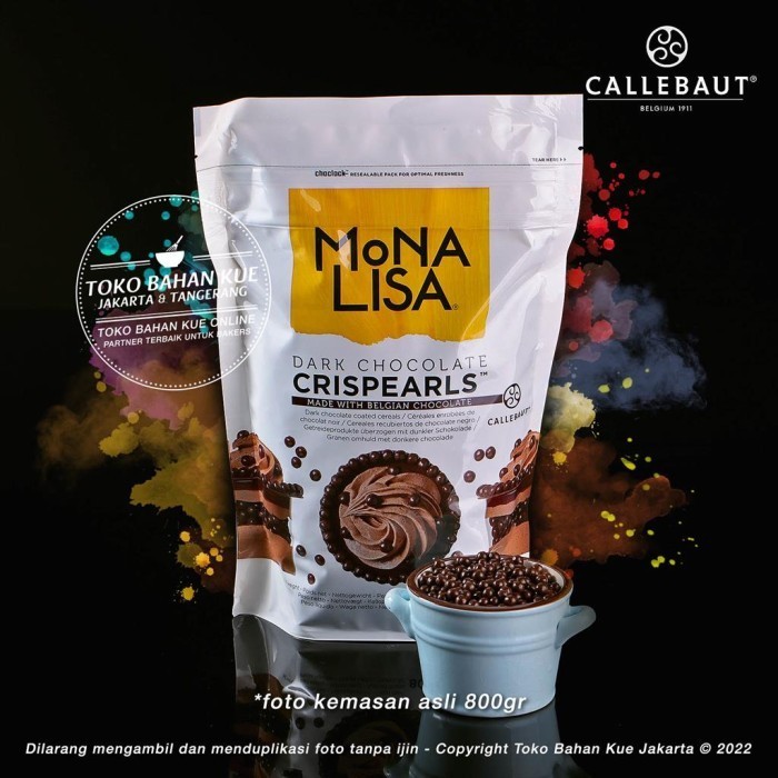 Mona Lisa DARK 800gr  Callebaut Crispearls Cokelat Crispy Monalisa