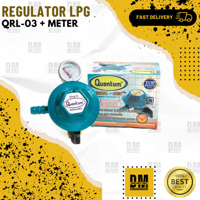 Quantum QRL-03 Gas Regulator Gas LPG Regulator Gas Meteran