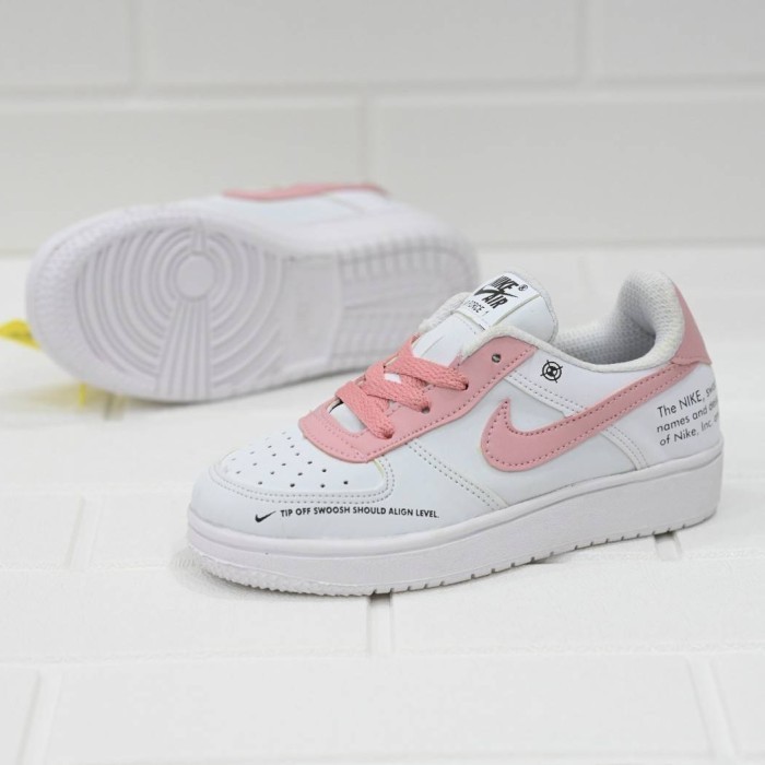 Sepatu Anak Air Force1 Starfish White Pink BNIBWT - 26
