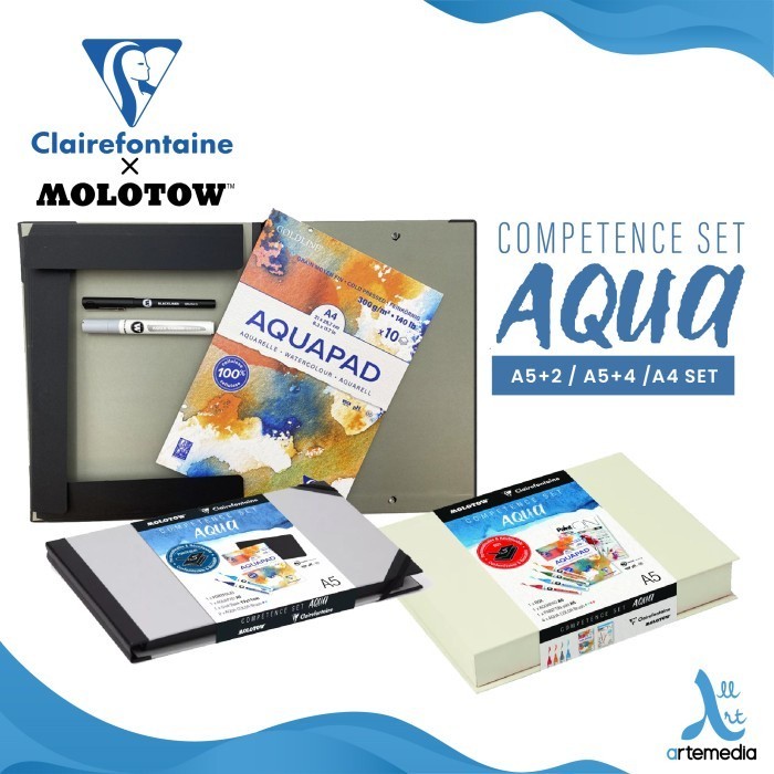 

Watercolor Set Clairefontaine X Molotow Competence Set Aqua Gift Box