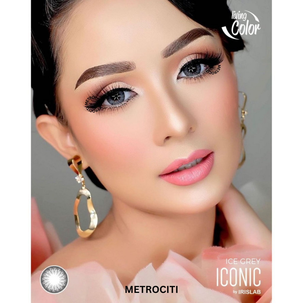 METROCITI Softlens LIVING COLOR ICONIC 14.4MM Softlens Minus , Softlens Coklat Minus , Softlens Norm