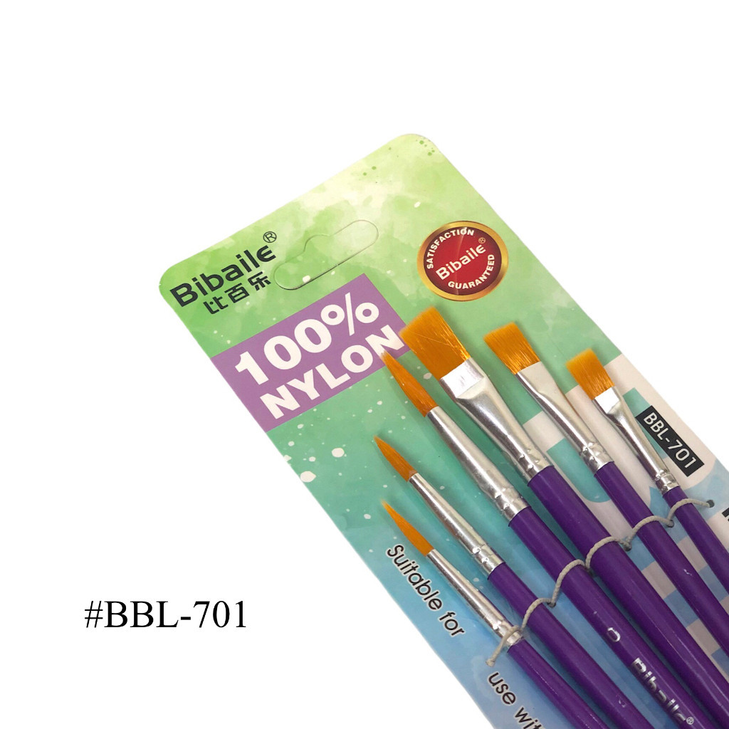 

Kuas Lukis Impor Bibaile BBL - 701 Multipose Brushes Set 6IN1 Alat Lukis Artist Brushes Nylon Set 6 SHABQ