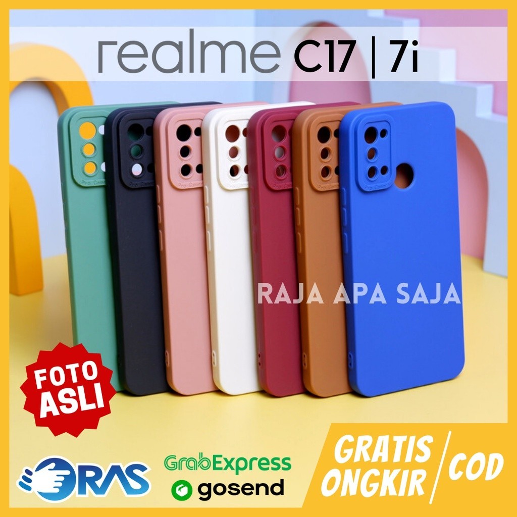 Soft Case REALME C17 / 7i Cover Casing Silicon Silikon Karet Pelindung HP Handphone Pro Cam Realmi