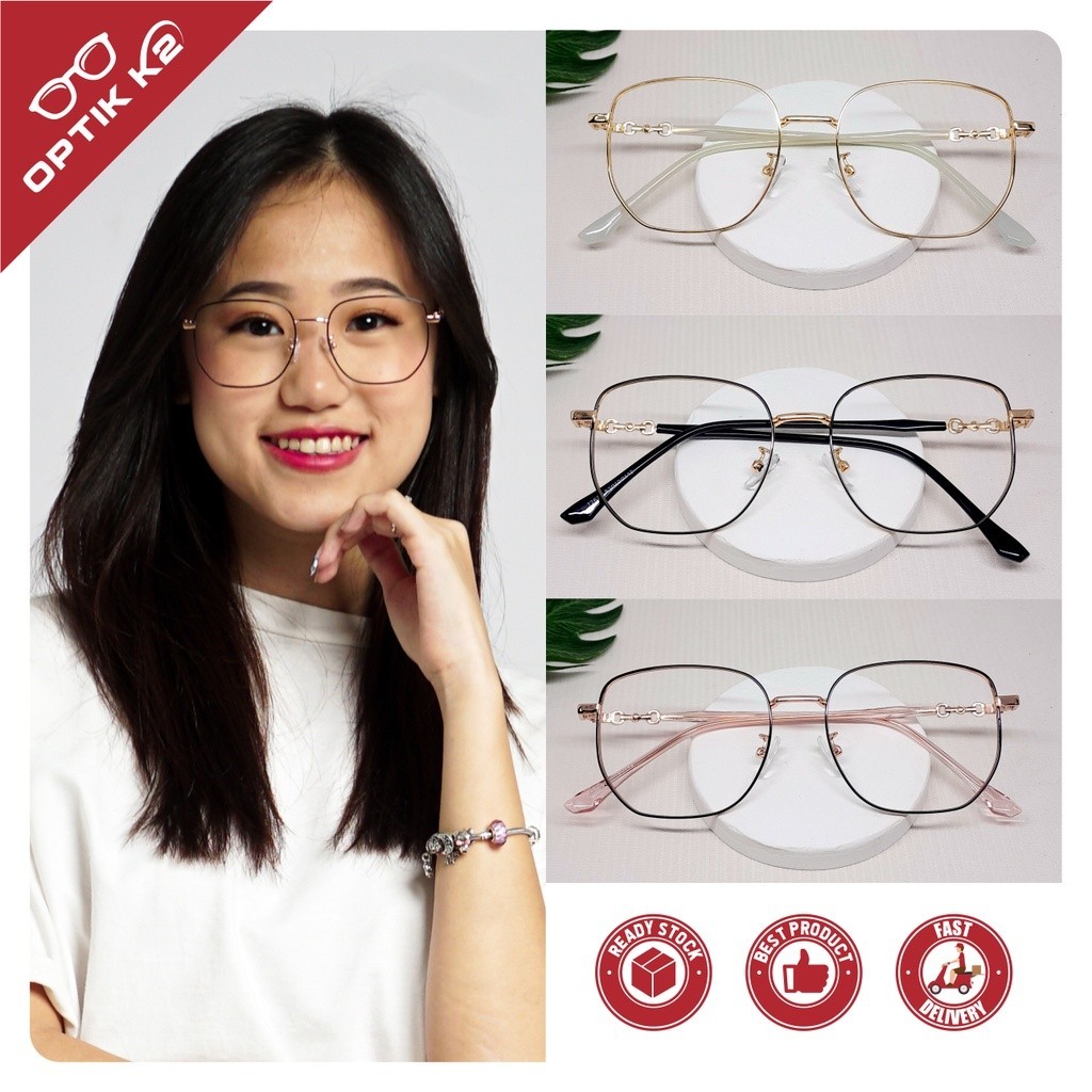 TERMURAH SE-SHOPEE - Kacamata Lensa Minus Photocromic Anti Radiasi Blueray Fashion Korean Style Wani