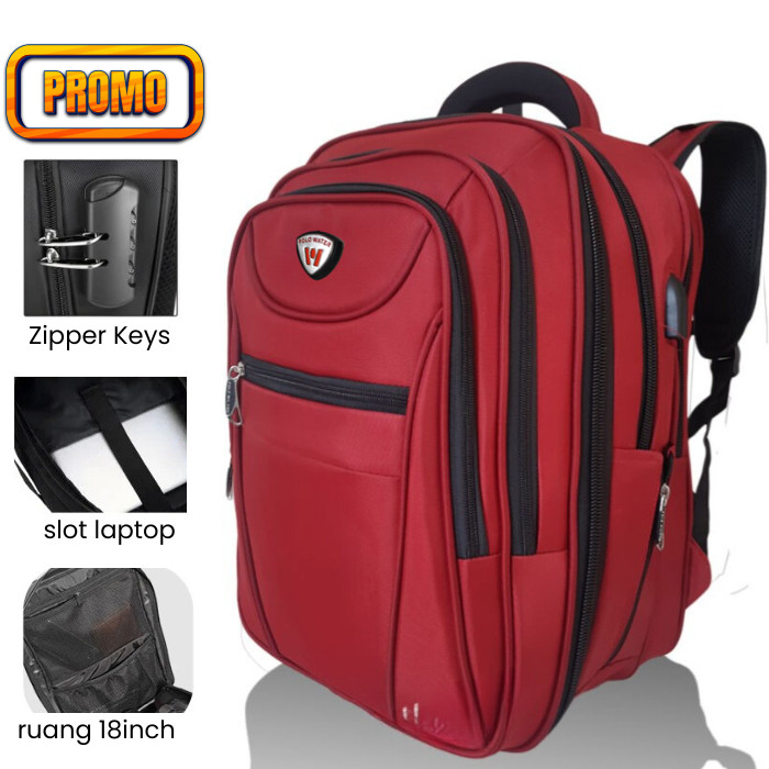 Tas Ransel Pria Polo Milano Original 100% Jumbo|Tas Sekolah Polo Anak Laki Laki Sd Smp Sma