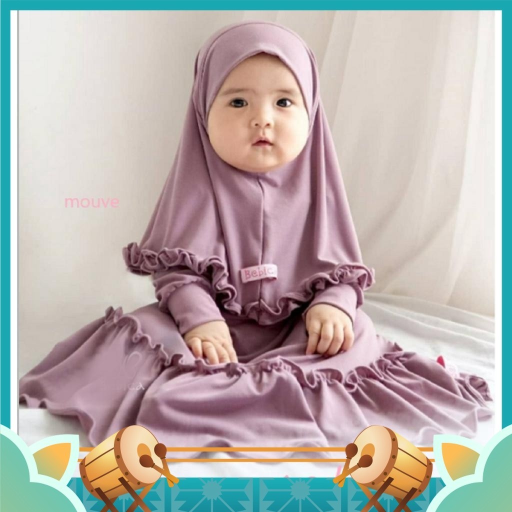 Baju Busana Muslim Anak Lucu Unik Premium / Gamis Bayi Perempuan 0 1 2 3 4 5 6 7 8 9 10 11 12 Bulan 