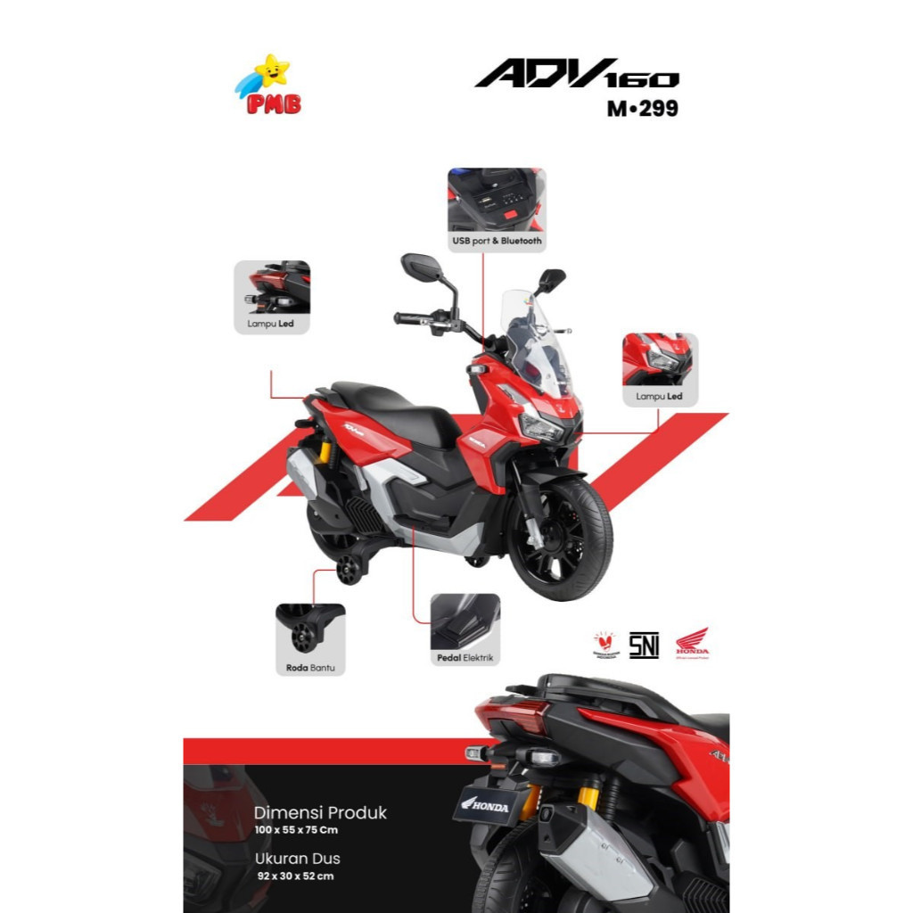 PMB MOTOR AKI M-299 ADV160 6V-7AH