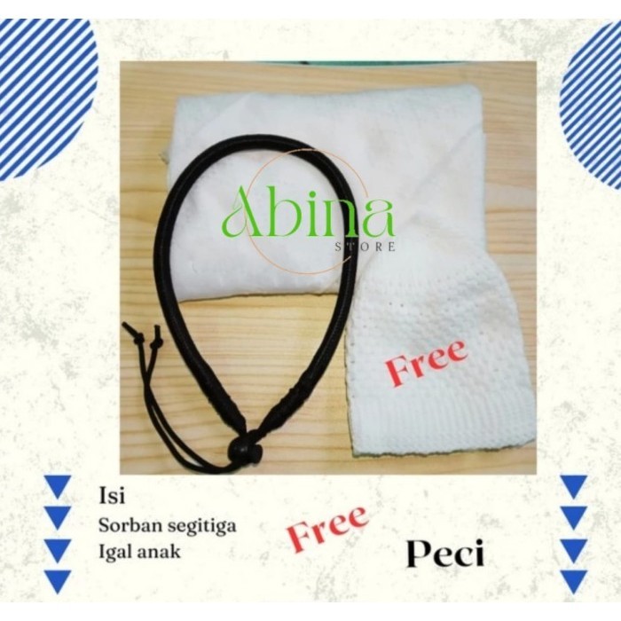 Igal Sorban Anak - Ikat Sorban Anak - Igal Anak - Igal Bayi - TRKY - Merah