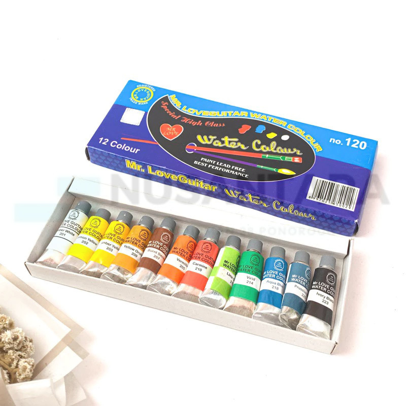 

Cat air Mr.Love Guitar 12 Warna Besar Kecil No 110 /No 120