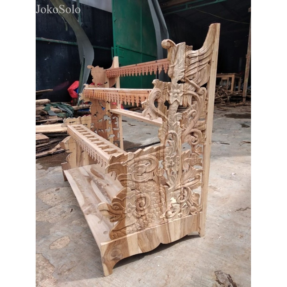 

jagrak naga mentahan full ukir koko kuat mewah harga murah 700 rb antik