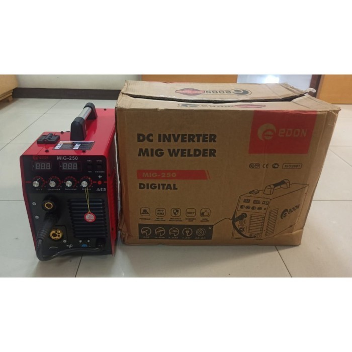 Mesin Las Mig EDON MIG 250 Trafo Las Ringan Gasless