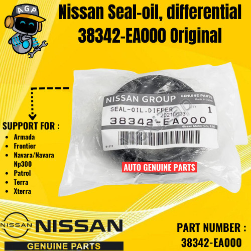 Nissan Seal-oil, differential 38342-EA000 Original