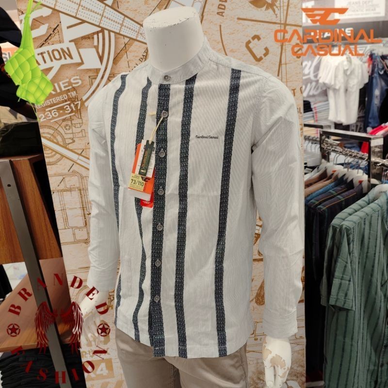 CARDINAL CASUAL KEMEJA KOKO LENGAN PANJANG EAHAR00797J 04H PUTIH