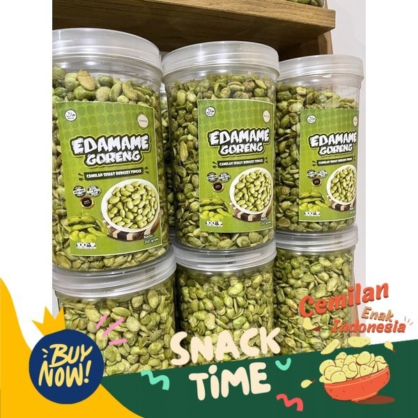 

PROMO SPESIAL camilan gurih edamame goreng kemriuk kemasan botol 350 gram