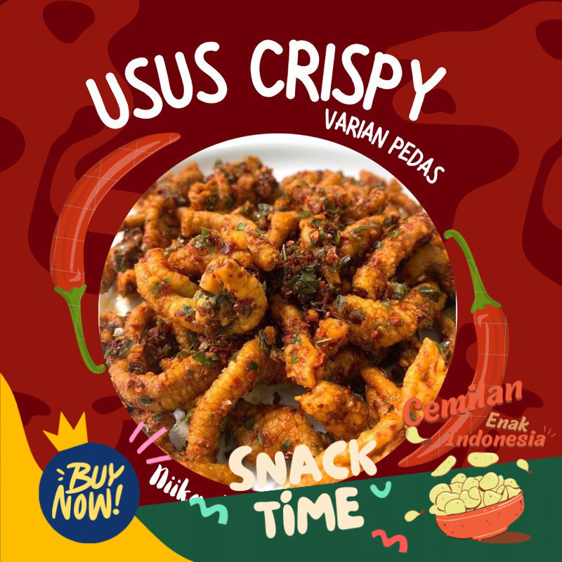 

PROMO HEMAT Usus ayam crispy 1kg