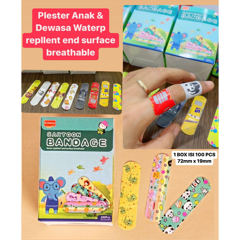 (SR)Plester Luka Anak / Hansaplast Karakter Anak &  Dewasa