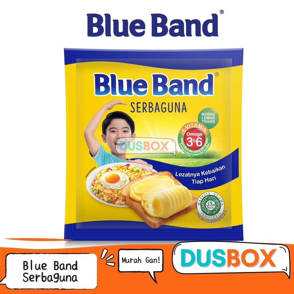 

Blue Band Serbaguna 200 gr / Blue Band Serebaguna / Blue Band / Blue Band 200 gram / Mentega Blue Band