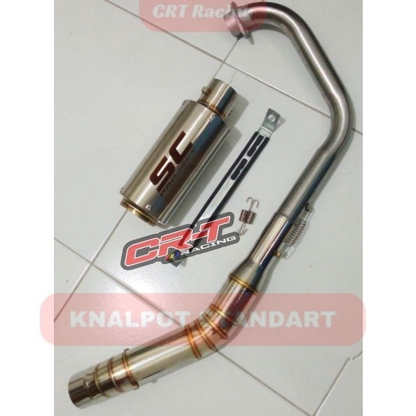 Knalpot racing sc project cbr150r, r15, gsx r150, sonic 150r, satria fu, mx king, vixion, cb150r, ne