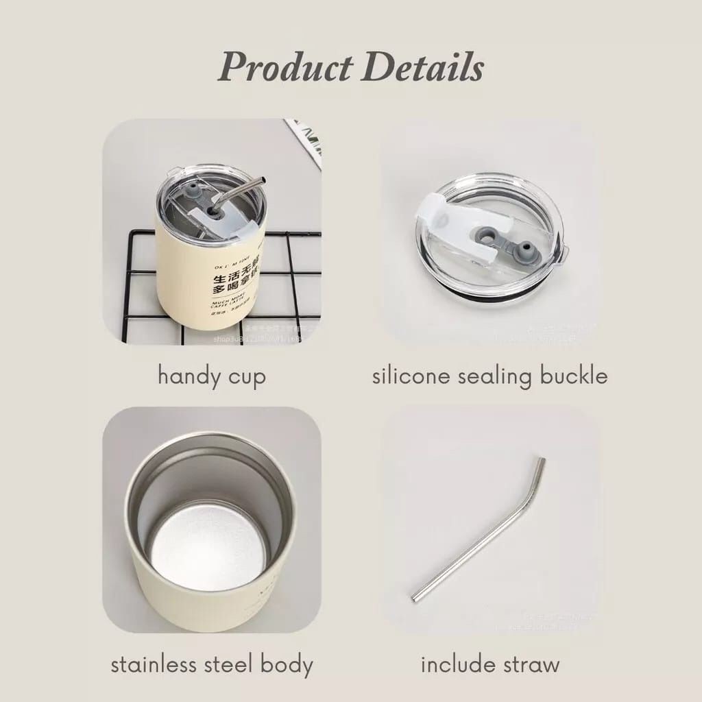 

Ukf5Pc6F4H (Kuliner.Kita) Qh223344 - Cangkir Tumbler Mug 600Ml Stainlees Free Sedotan Stainless Anti