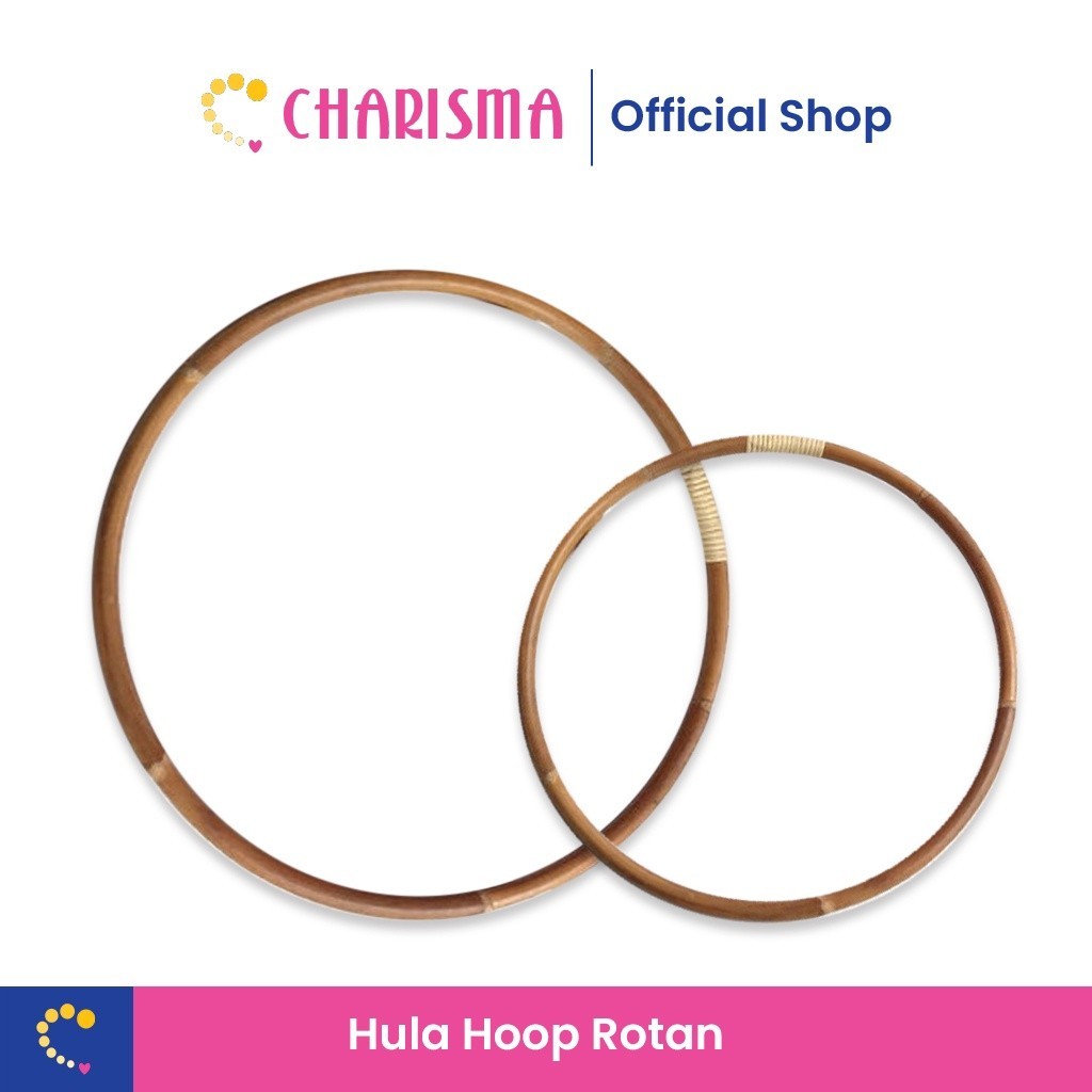 Charisma Hulahop Hulahoop Rotan - Hulahop Alat Olahraga Pengecil Perut - Ring Sport Rotan Gelang Rot