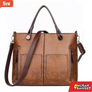 Tas buat lebaran- 201302 Tas Kerja Wanita Import Totebag Cewek Impor Shoulder Bag Cewe (1 KG MUAT 2)