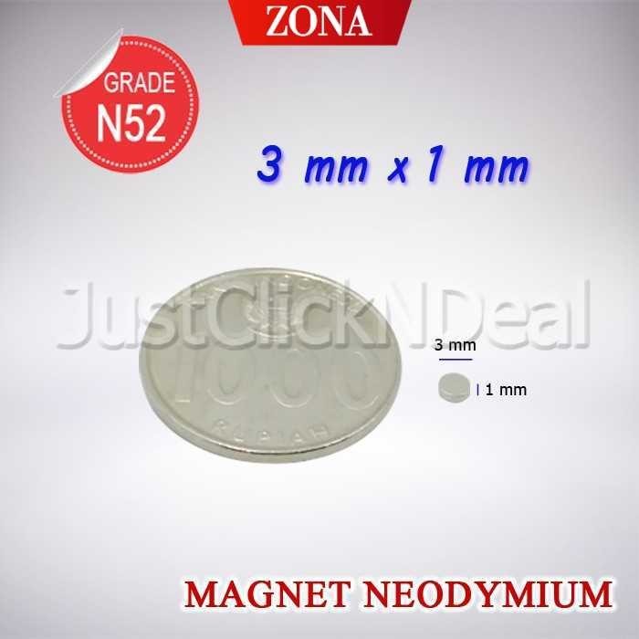 ZONA Magnet Neodymium Silinder 3 x 1 mm