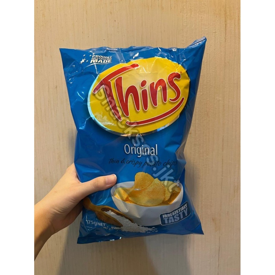 

THINS POTATO CHIPS /SOUR CREAM/SALT VINEGAR/CHEESE/CHICKEN - THIN SALT VINEG