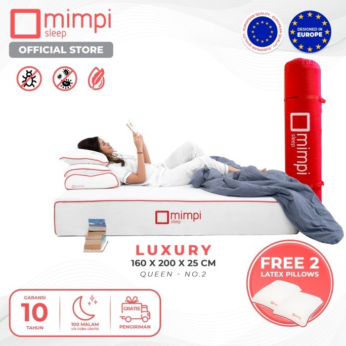 Kasur Mimpi Luxury 160 x200 Kasur Latex Mewah)