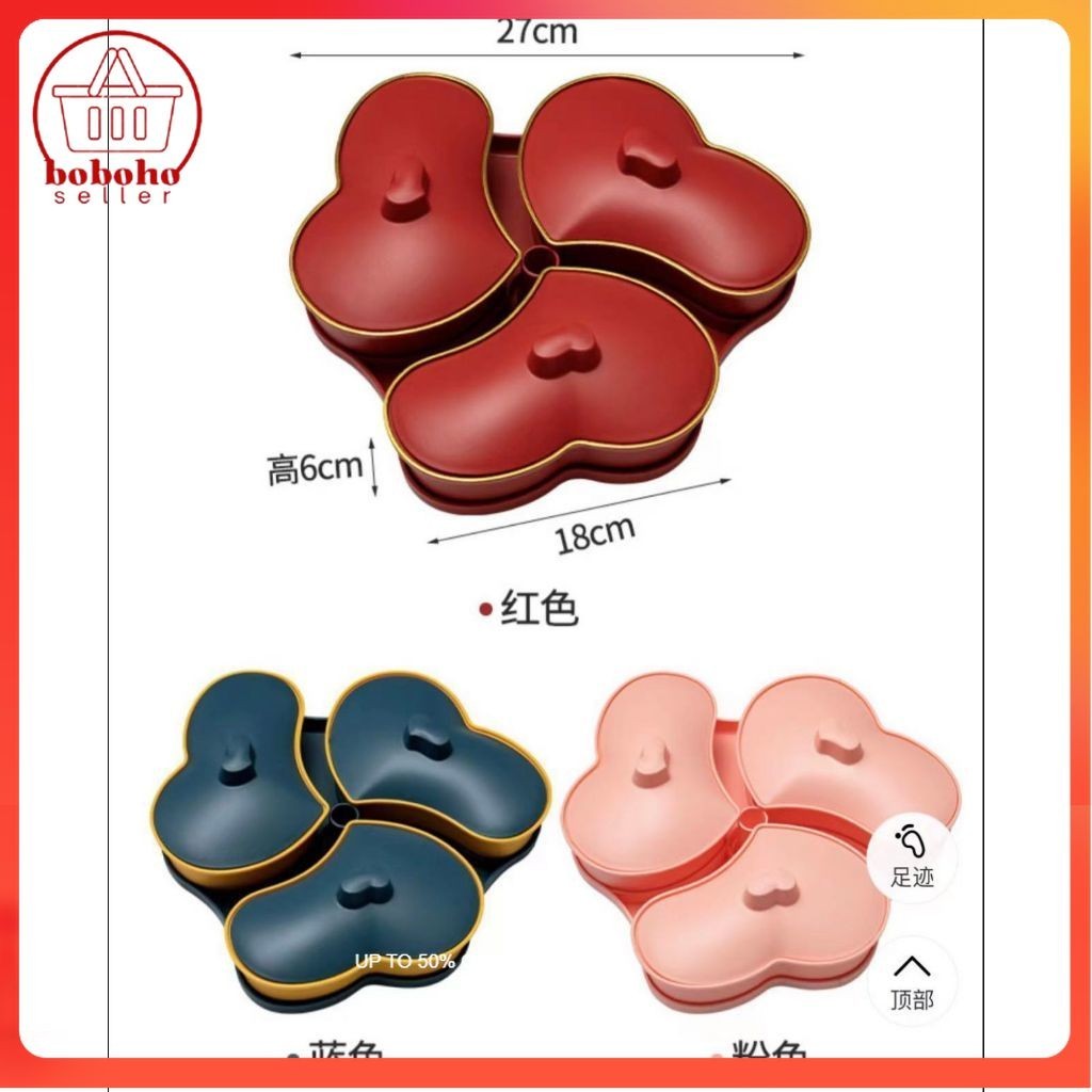 TOPLES/TONAM SET LEBARAN ( 6 TOPLES + 1 NAMPAN )/Toples Tempat Penyimpanan Kue Kering Lebaran