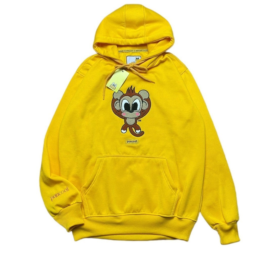 JAKET SWEATER HOODIE PANCOAT MONKEY YELLOW