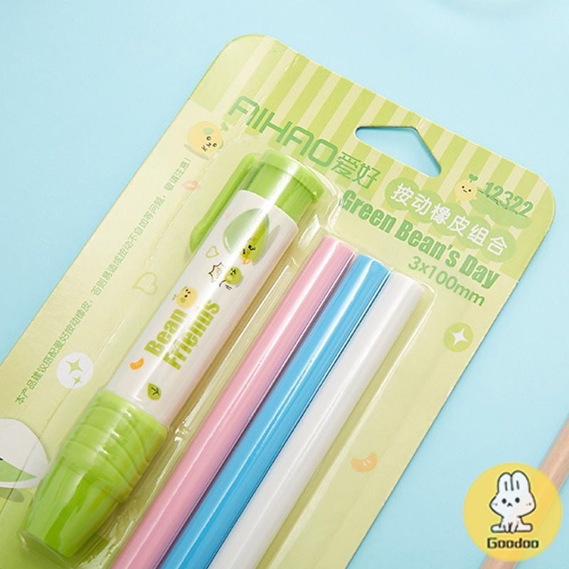 

Pen-Style Retractable Eraser Alat Tulis Kreatif Perlengkapan Sekolah Lucu - GOOD