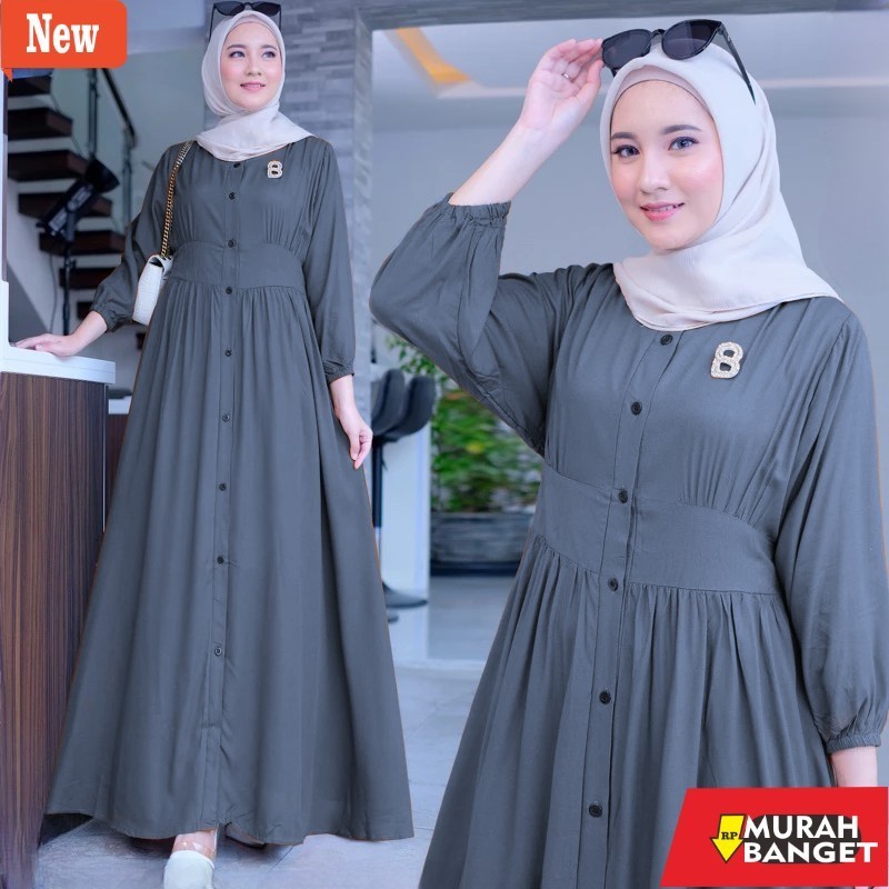 GAMIS WANITA UNTUK LEBARAN- Baju Lebaran terbaru 2024 dress kondangan wanita dewasa NATARI Dress Gam