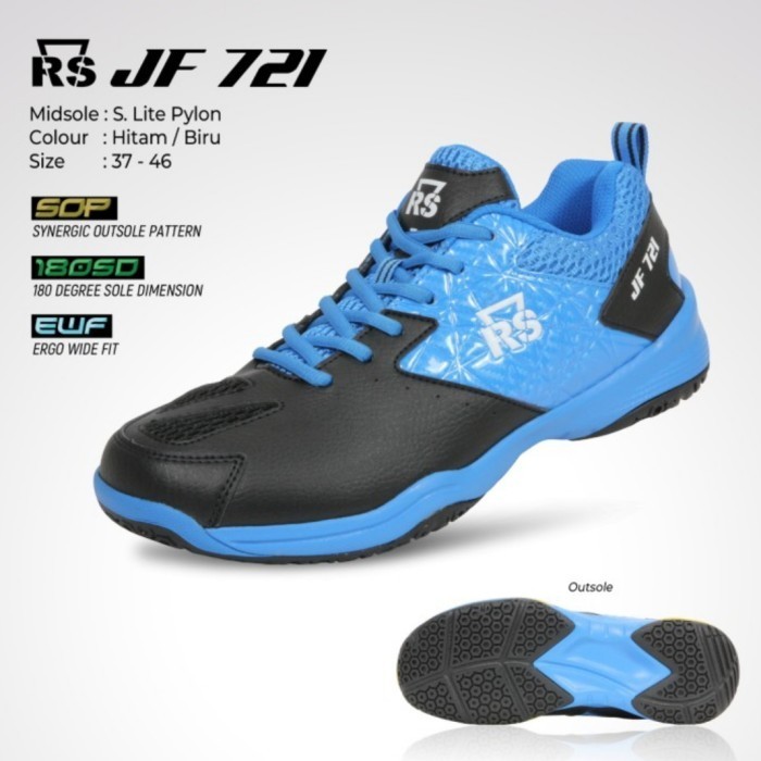 Sepatu Badminton RS Reinforce Speed JF 721 JF 722 Original -MNB24
