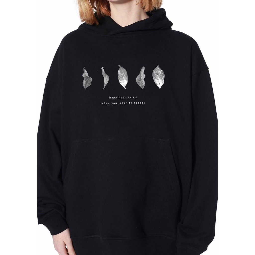 Hoodie Pria Wanita Kekinian OOTD Casual Outfit Fashion The Leaf Murah Keren Premium